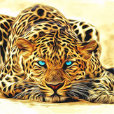 Ungerahmt Leopard Tiere DIY Malen Nach Zahlen Acryl Bild Wandkunst Leinwand Malerei Papier Kunst