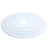 Disco acrilico bianco rotondo spesso 3mm anello di plastica tagliato al laser cerchi