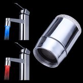 5pcs Color Changing LED Faucet Color Changing Water Tap Light Silver 