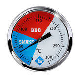 Bakeey 300 ℃ 2 `` Barbecue in acciaio inox Barbecue Smoker Grill Termometro Forno domestico Termometros Indicatore di temperatura Gadget da forno