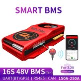 DALY BMS 16S 48V 150A 200A 250A Bluetooth 485 zu USB Gerät CAN NTC UART Software Li-on Batterieschutzplatine BMS mit Lüfter