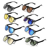 TR90 UV400 النظارات الشمسية المستقطبة ينس كليب العدسات النظارات في الهواء الطلق لتعليم قيادة الرجال النساء