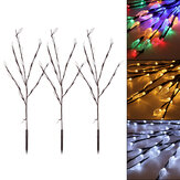 3PCS LED Solarbetriebene Rasenlicht Baumzweige Bodenlampe Außen Garten Hof Beleuchtung Dekoration