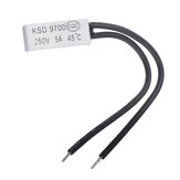KSD9700 250V 5A 45℃ Műanyag termostaikus hőmérsékletérzékelő kapcsoló NC