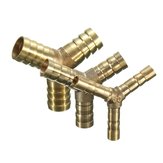 6/10/14mm Solid Brass Y Connector 3 Ways Hose Joiner Barbed Y Splitter