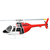 UÇAN KANAT Bell 206 Sınıf 450 6CH Fırçasız Motor GPS Sabit Nokta Yükseklik Tutma Ölçekli RC Helikopter PNP