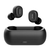 QCY T1C TWS Fones de ouvido Bluetooth Fones de ouvido sem fio Nova edição HiFi AAC Chamadas estéreo Fone de ouvido de jogos de baixa latência Mini Fones de ouvido