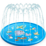 00CM Надувной водный бассейн для игры на открытом воздухе с разбрызгивателем, игровой коврик для детей во дворе, семейные игрушки для веселья.