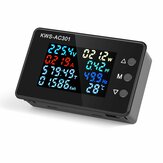 KWS-AC301 8 az 1 Voltmérő Amperemeter AC 50-300V Teljesítménymérő LED Digitális VA Mérő Elektromos mérő 0-100A