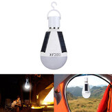 Ampoule LED rechargeable solaire de 7W pour tente de camping et lampe d'urgence avec crochet