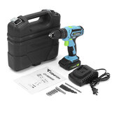 Tonfon 2000mAh Electric Drill Cordless Impact Drill Rechargeable 2 Speeds LED Power Tools with Bits