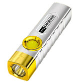Lampe de poche LED rechargeable USB TANJE X10 T8 de 2000mAh avec lumière latérale COB brillante, étanche IPX6, portable avec clip de support