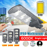 Lampada solare 360W 36000LM a LED per parete di via con pannello solare, sensore di movimento e controllo