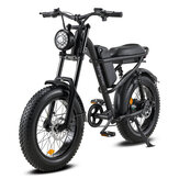 [EU Doğrudan] IM-J1 Elektrikli Bisiklet 48V 15AH Pil 500W Motor 20*4.0inch Yağlı Lastikler 80-120KM Menzil 150KG Yükleme Kapasitesi Elektrikli Bisiklet