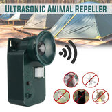 5000 sqft 9V DC Ultraschall-Kabelloses Schädlingsabwehrgerät für den Außenbereich, sicher abwehren verschiedener Tiere