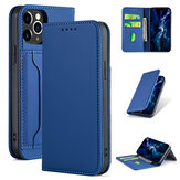 Bakeey für Hülle für iPhone 12 Pro Max Business Flip Magnetic mit Multi-Card Slots Wallet stoßfestem PU-Leder-Schutzhülle