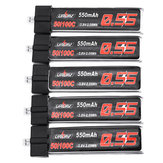 5pcs URUAV 3.8V 550Mah 50 / 100C 1S HV 4.35V Lipo Batterie PH2.0 Prise pour Emax Tinyhawk Kingkong / LDARC MINI