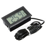 3Pcs Mini LCD Digital Thermometer For Aquarium Fish Tank Refrigerator Temperature Measurement 79cm Probe -50°C to 110°C