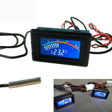 Medidor de temperatura digital DC 5-25V para computador carro água Celsius medida Display + 1M sonda termômetro carro termômetro