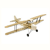 طائرة التحكم عن بُعد من الخشب البالسا عرض 1400 مم من هواية Dancing Wings Tiger Moth DIY Kit