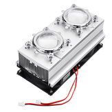 Refroidissement haute puissance de 100 W avec ventilateurs dissipateur de chaleur, objectif de 44 mm + support de réflecteur pour lampe LED DIY