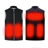 45-55℃ 電気ヒーター付きベスト USB 赤外線加熱ジャケット 冬用屋外用保温衣服 ベストウエストコートウォーマー