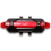 Luz de segurança traseira de bicicleta recarregável via USB LED