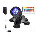 LED Pond Lights Led Underwater Fountain Submersible, Outdoor Indoor IP68 Waterproof Landscape Spotlights, 4 Bright LED with 13 Colors for Tree, Flag, Yard, Lawn, Pond