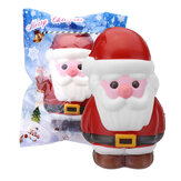 Cooland Christmas Santa Claus Squishy 14.2 × 8.4 × 9.2CM Soft Медленное восхождение с коллекцией подарков для подарков