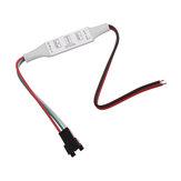 WS2811 WS2812 RGB स्ट्रिप लाइट के लिए 3 कुंजी स्थानांतरित करने वाले Mini LED नियंत्रक DC5-12V के लिए