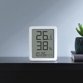 Tela Miaomiaoce E-ink LCD Display digital grande Termômetro Higrômetro Relógio Temperatura Umidade Sensor
