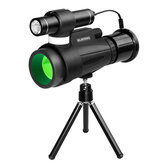 RLSFENG 12X50 HD Monoküler 3-in-1 BAK4 Prizma Su Geçirmez Spotting Scope Kızılötesi Gece Görüşü Açık Kamp için