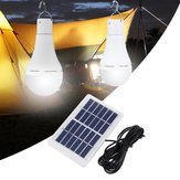 ضوء التخييم قابل لإعادة الشحن بالطاقة الشمسية المحمولة بقوة 7 واط بواسطة لوحة شمسية USB بمصباح LED COB 20 للطوارئ الخارجية