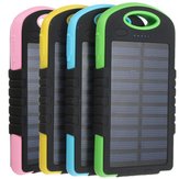 Universal 8000mAh Battery Solar Outdoor Travel Charger Level Indicator DC 5V 2A Power Bank