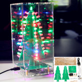 Рождественская елка с функцией MP3 Colorful RGB DIY LED Вспышка Набор С прозрачной крышкой