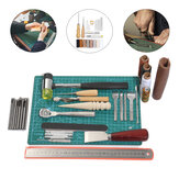 Zestaw narzędzi do rękodzieła skórzanego 42/29 narzędzi do szycia ręcznego, wykrawania i wykonywania dziurek