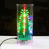DIY Kolorowa choinka LEDowa lampa wodna z migającymi światełkami, zestaw do montażu elektronicznego