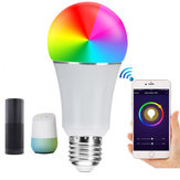 Alexa Google Home AC85-265VのためのE27 7W SMD5050 600LM RGBW WIFI APP制御LEDスマートライト電球