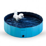 Foldable Dog Pool Pet Bath Inflatable Swimming Tub Collapsible Bathing Pool for Dogs Cats Playing Kids Supplies Portable Durable PVC Composite Cloth
