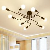 Lámpara de techo colgante LED de 4/6/8 cabezas 110-240V para estudio y dormitorio