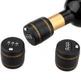 KC-SP160 Creative Wine Whiskey Bottle Top Red Wine Stopper with Password  BLACK