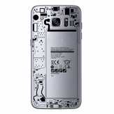 Transparente tpu creativo divertido antichoque resistente a la espalda cubierta del caso para Samsung Galaxy S7 g9300