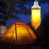 7W USB-wiederaufladbare Flammenwirkung 108 LED-Glühbirne Zeltlicht Notlampe für Outdoor-Camping und Wandern