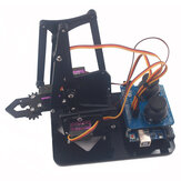 Mearm DIY 4DOF Arduino Bras de Robot 4 Axes Kit Rotatif avec Manette à Bouton Contrôleur 4pcs Servo
