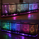 Geekcreit® DIY Imitieren Leuchtende Uhrenbausatz Vollfarbige RGB Glow Tube Clock LED Music Spectrum Kit