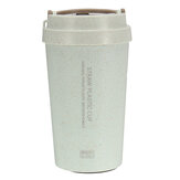 400L Портативная вакуумная бутылка для кофе с двойной стенкой из пшеничной соломы Изолированная чашка для воды