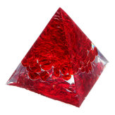 Orgone Пирамида Генератор Энергии Башня Исцеление Кристалл Красный Драгоценный Камень Украшения Дома