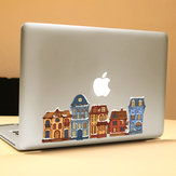 Декоративная наклейка для ноутбука PAG House, съемная самоклеящаяся наклейка с частичным цветом без пузырьков