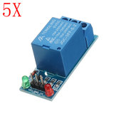 5pcs 5V Low Level Trigger One 1 Channel Relay Module Interface Board Shield DC AC 220V PIC AVR DSP ARM MCU