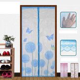 Door Curtain Magnetic Fly Bug Anti Insect Mosquito Encrypt Screen Protector Butterfly Pattern Door Curtains